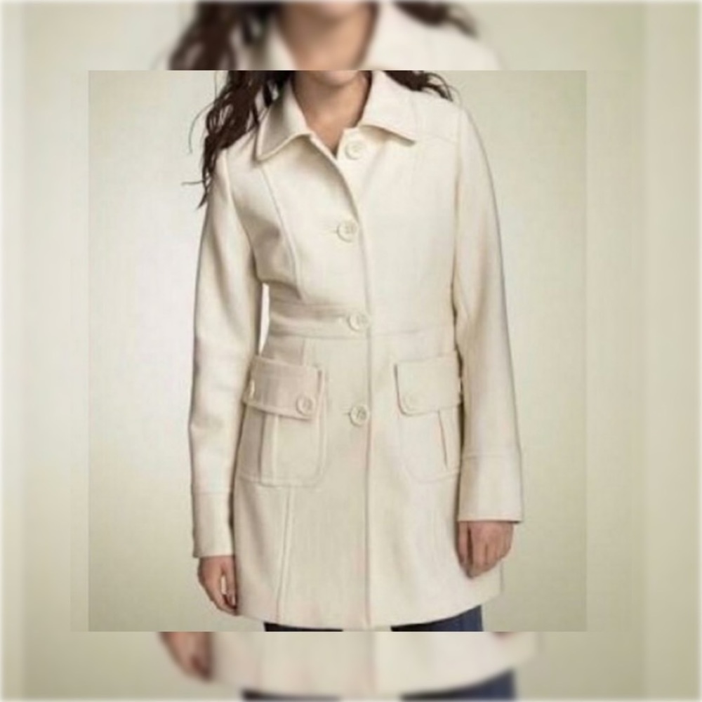 Tulle Long Pea Coat